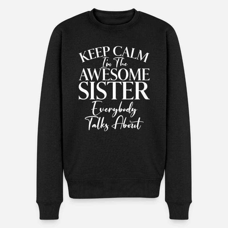 Sister Gifts - Männer Premium Bio Pullover - Schwarz