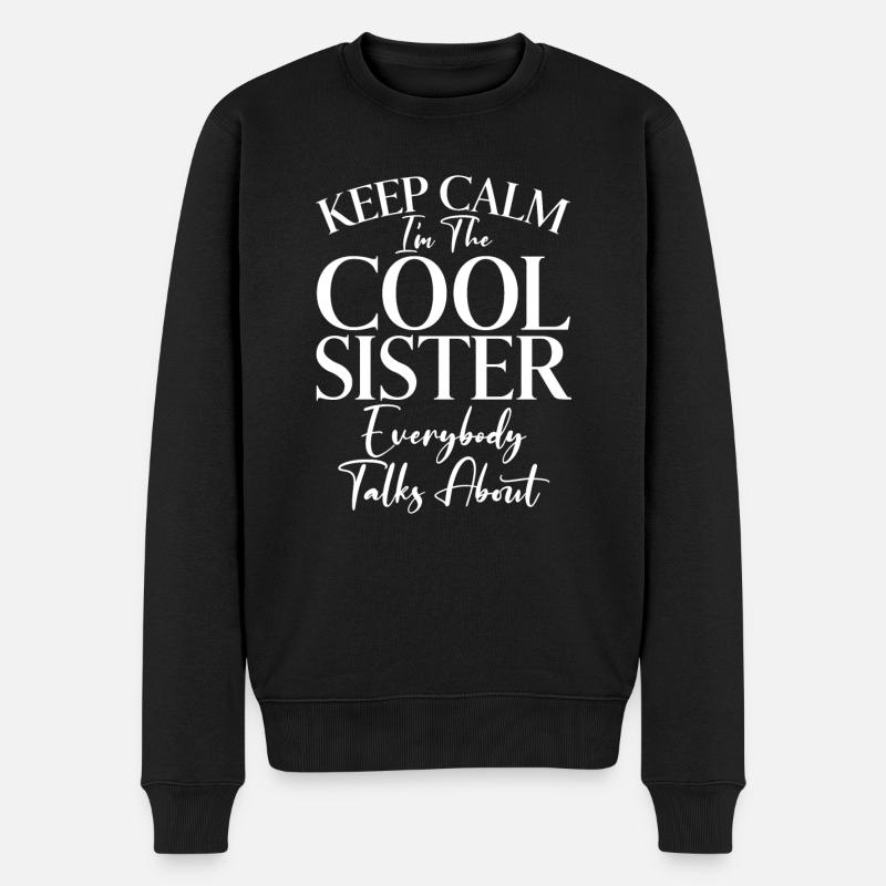 Sister Gifts - Männer Premium Bio Pullover - Schwarz
