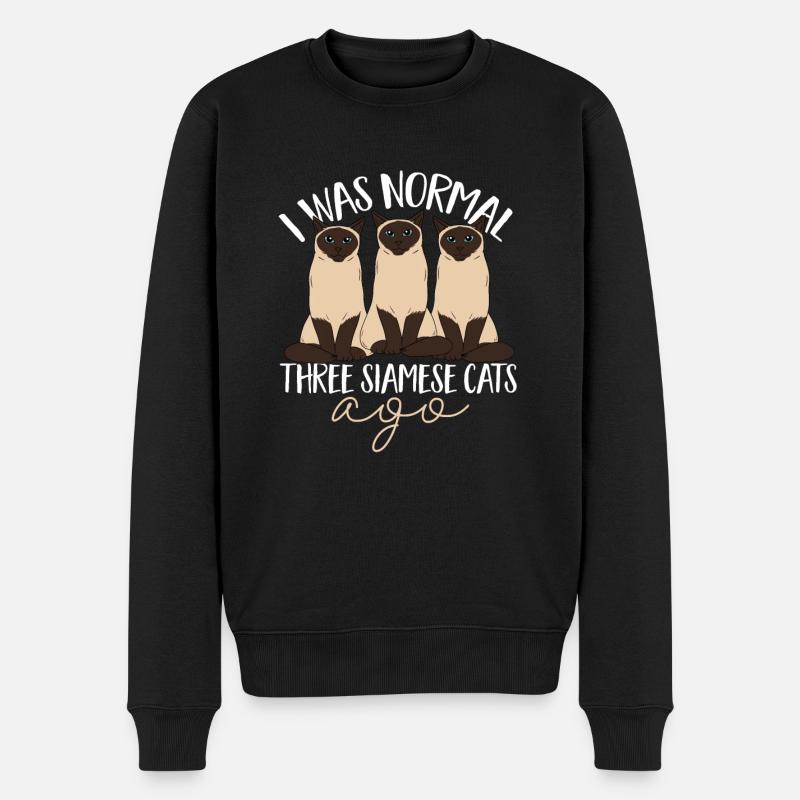 Chat siamois - Pull Premium bio Homme - noir