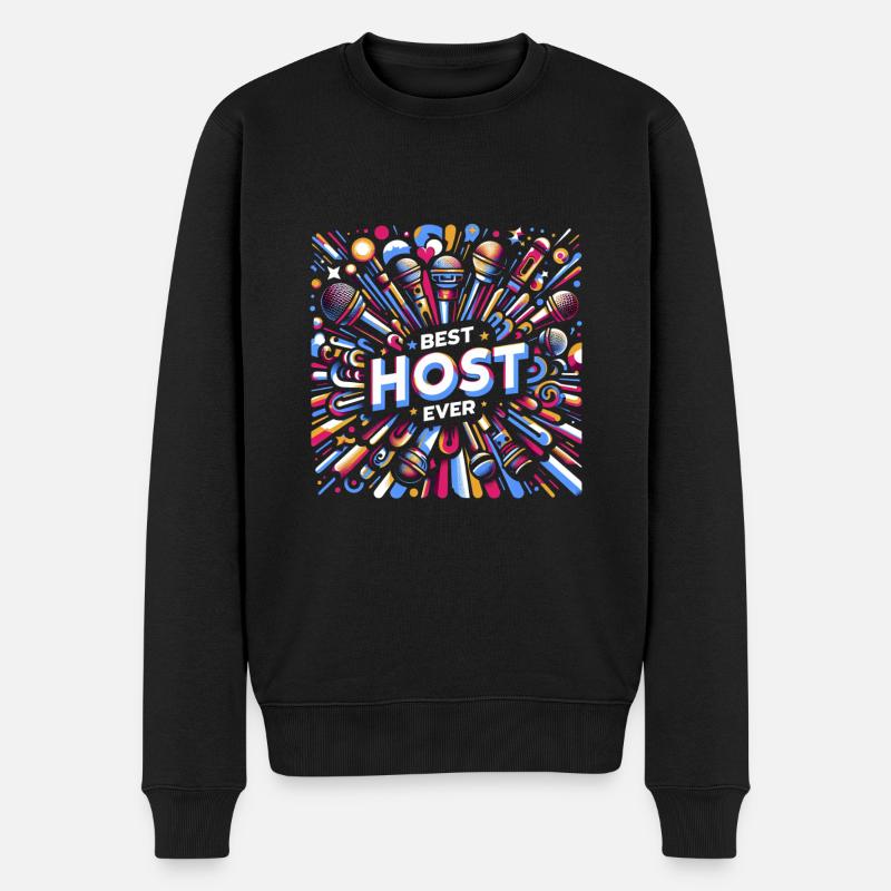 Best Host Ever 23 - Männer Premium Bio Pullover - Schwarz