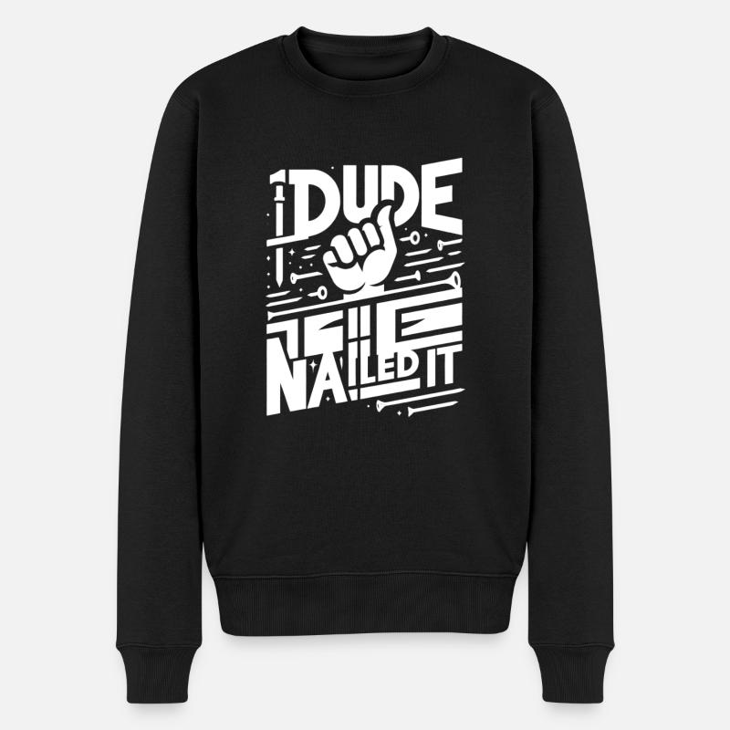 mec cloué 5 - Pull Premium bio Homme - noir
