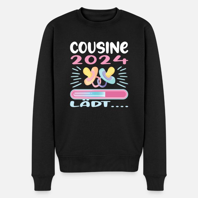 Devenez cousin Cousin 2024 - Pull Premium bio Homme - noir
