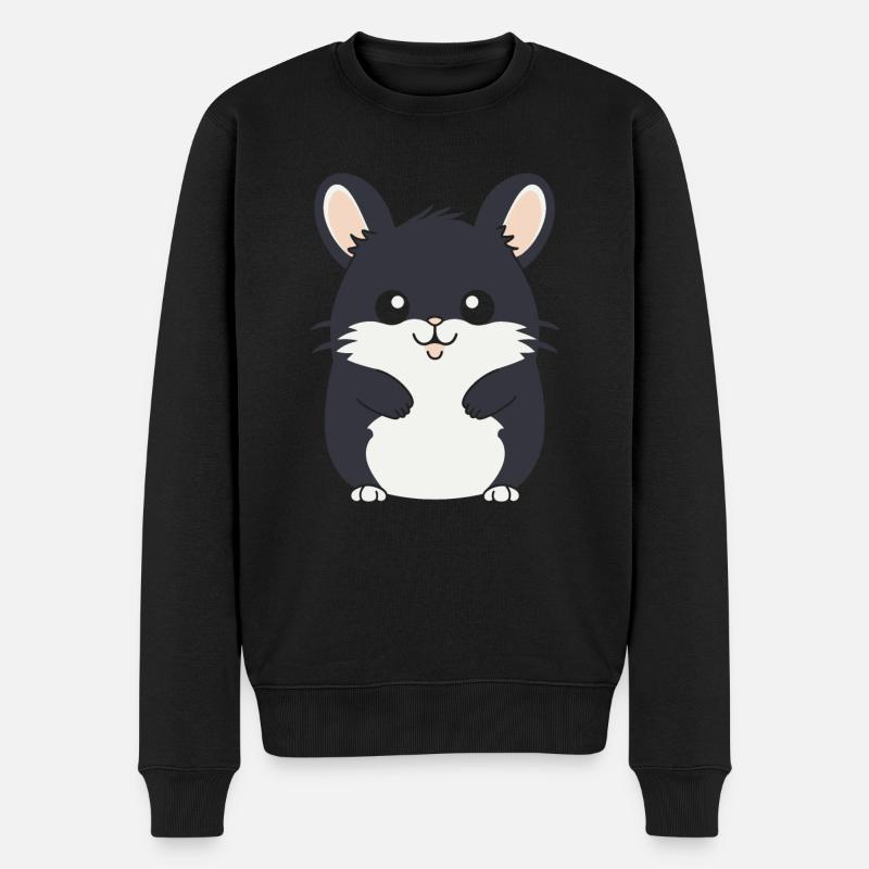 Petit chinchilla mignon - Pull Premium bio Homme - noir
