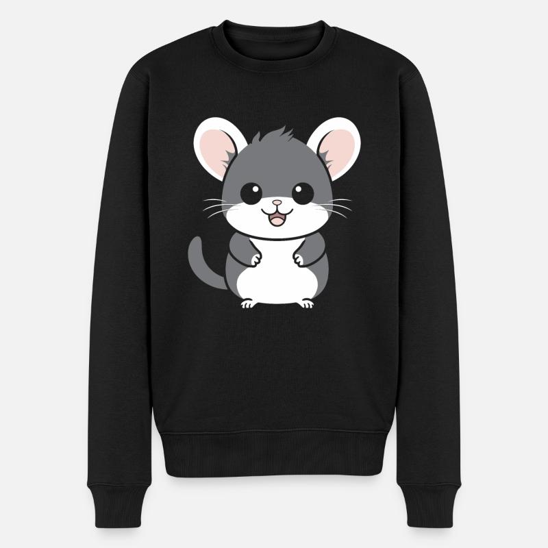 Petit chinchilla mignon - Pull Premium bio Homme - noir