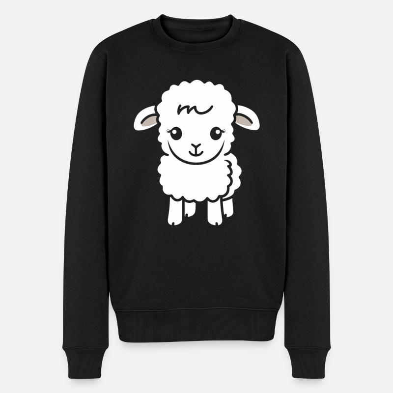Bébé mouton petit brebis - Pull Premium bio Homme - noir