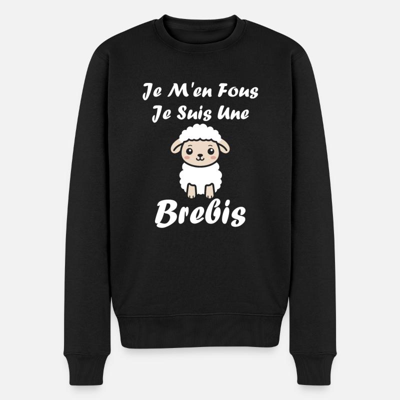 Bébé mouton petit brebis - Pull Premium bio Homme - noir