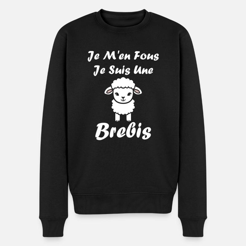 Bébé mouton petit brebis - Pull Premium bio Homme - noir