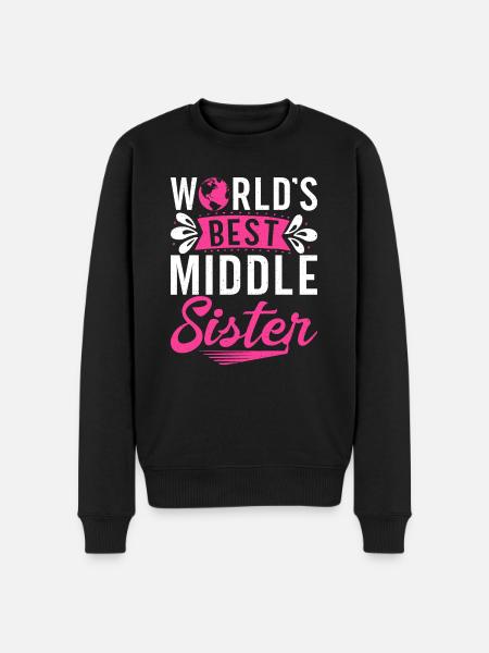 Middle Sister Gifts - Men's Premium Organic Jumper - black
