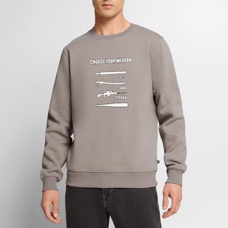 Funny developer IT theme for computer scientist Men's Premium Organic Jumper