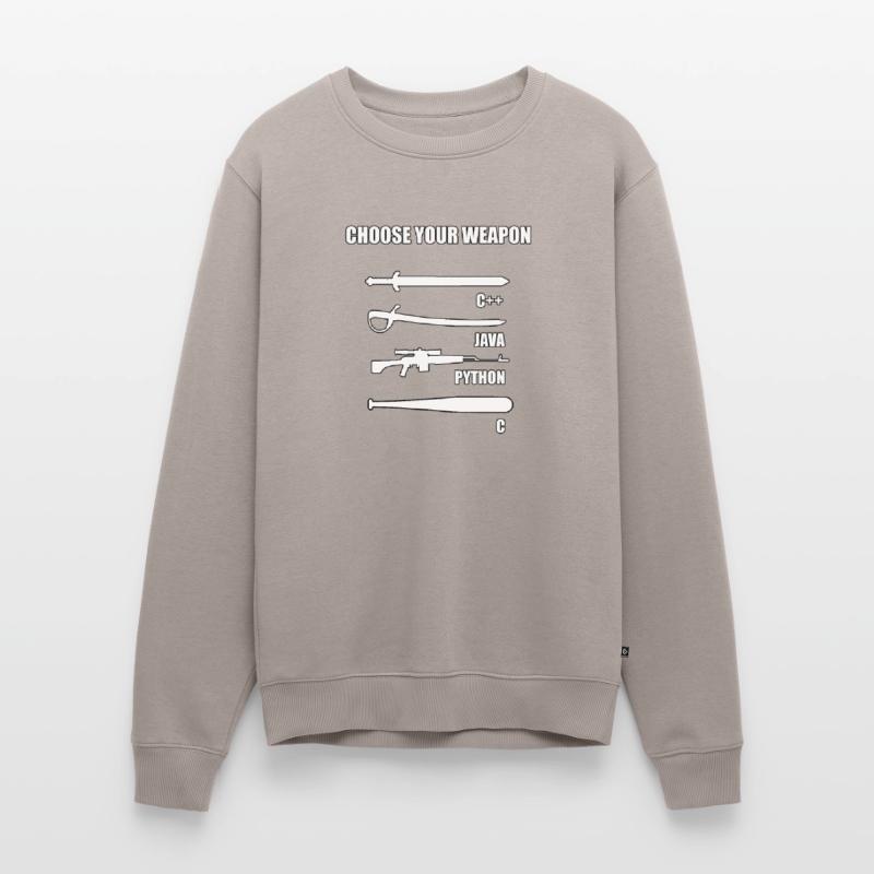 Funny developer IT theme for computer scientist Men's Premium Organic Jumper
