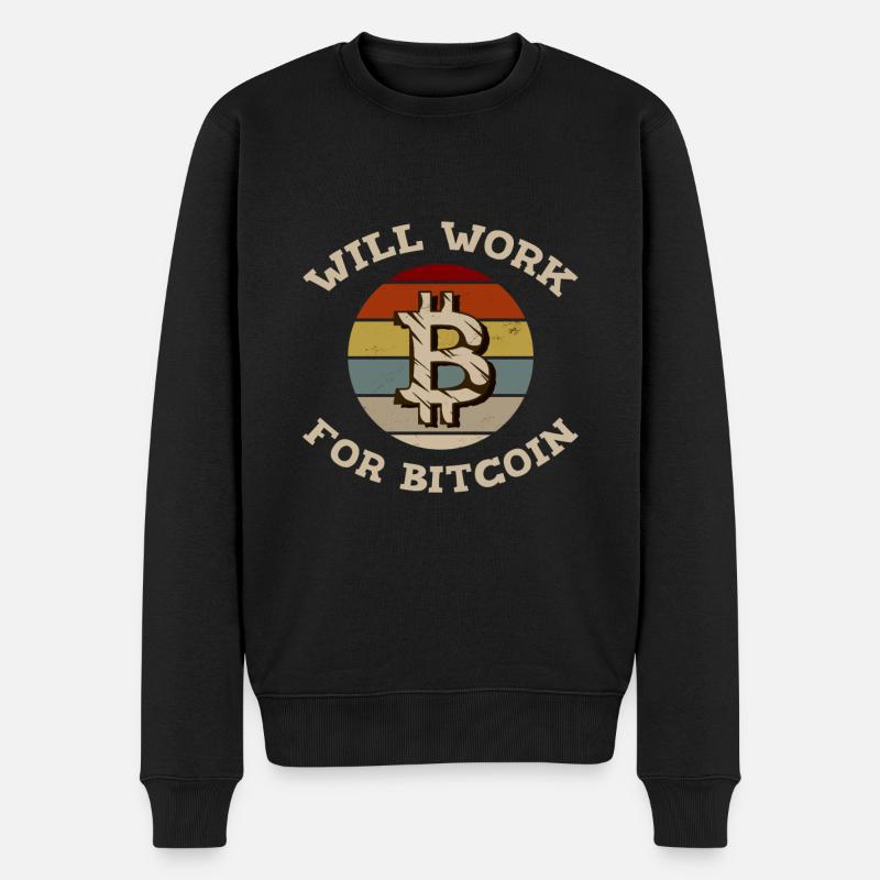 Fonctionnera pour Bitcoin 2 - Pull Premium bio Homme - noir