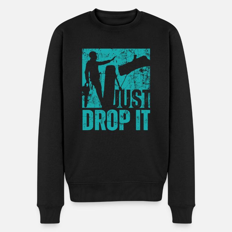 Bûcheron tronçonneuse arboriste - Pull Premium bio Homme - noir