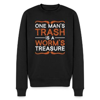 Élevage de vers Éleveurs de vers Vermiculture - Pull Premium bio Homme - noir - Devant - Nico (187cm)