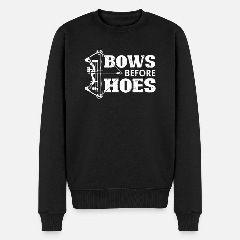 Archery Bogenschießen Bogen - Männer Premium Bio Pullover - Schwarz