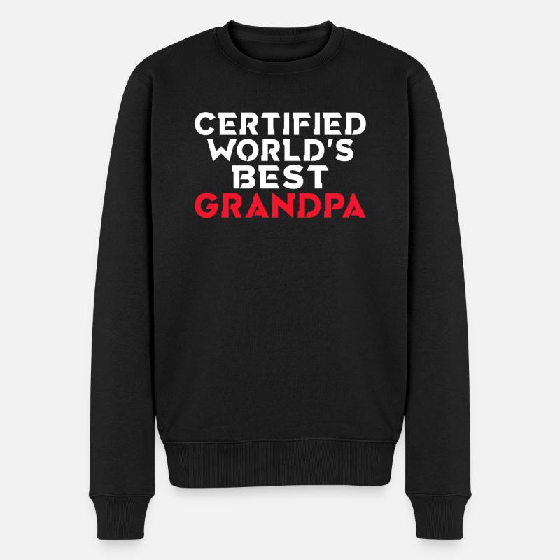 Cadeaux grand-père - Pull Premium bio Homme - noir