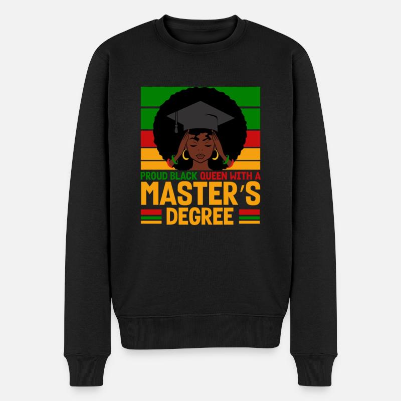 Master's Degree Studium Master Abschluss - Männer Premium Bio Pullover - Schwarz
