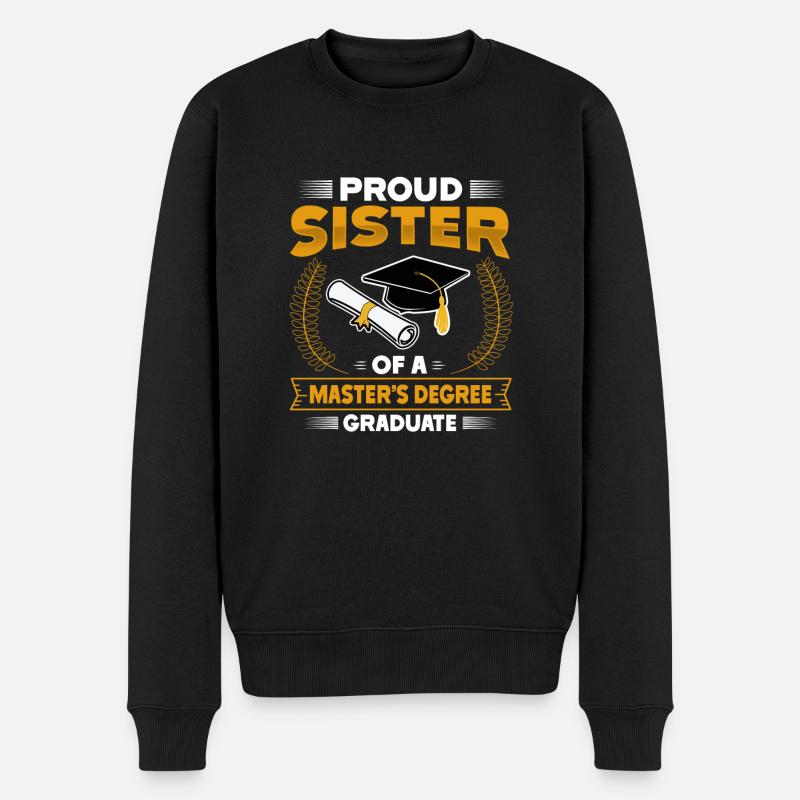 Master's Degree Studium Master Abschluss - Männer Premium Bio Pullover - Schwarz