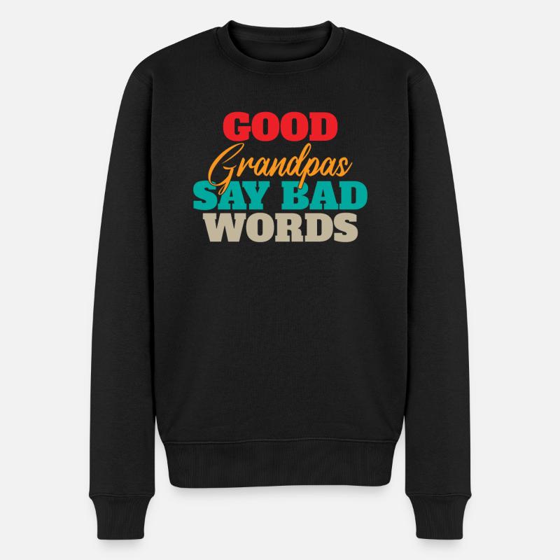 Cadeaux grand-père - Pull Premium bio Homme - noir