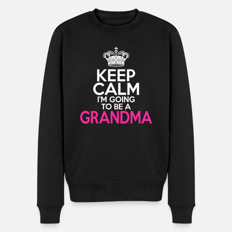 Cadeaux grand-mère - Pull Premium bio Homme - noir