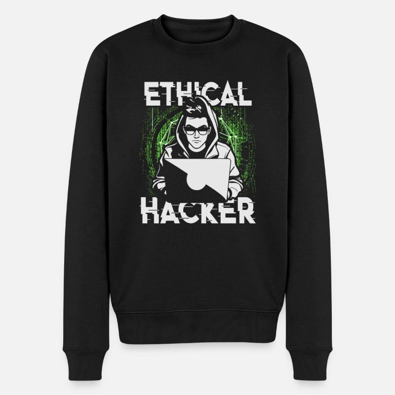 Ethical Hacker Ethischer Hacker - Men's Premium Organic Jumper - black