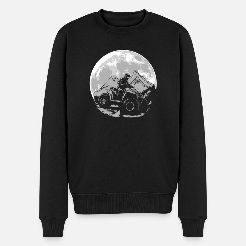 Quad Lune - Pull Premium bio Homme - noir