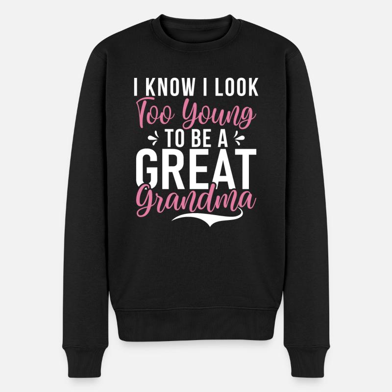 Cadeaux arrière-grand-mère - Pull Premium bio Homme - noir