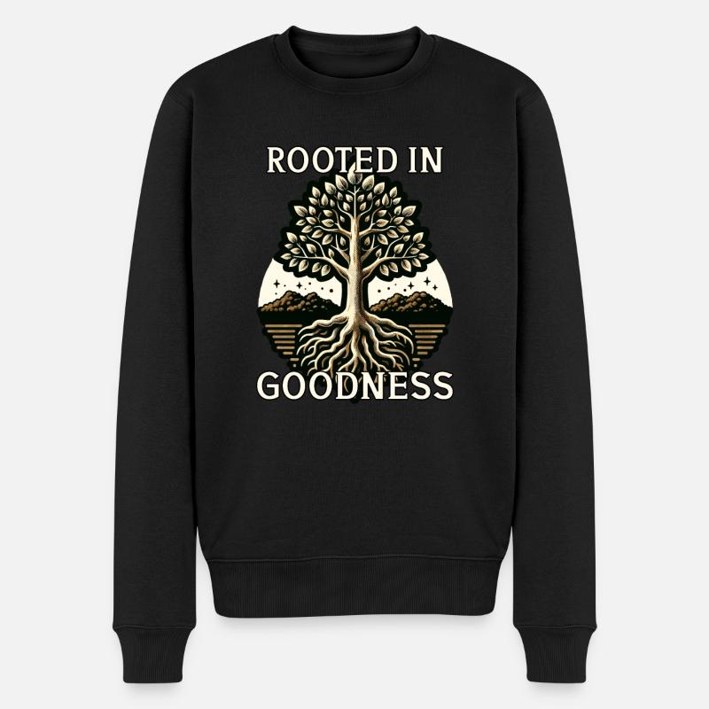 Wurmzucht Regenwurmgärtner Vermikultur - Männer Premium Bio Pullover - Schwarz