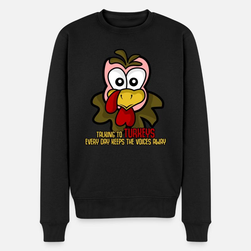 Dinde Dindes - Pull Premium bio Homme - noir