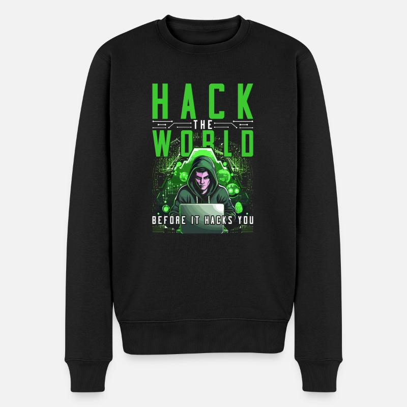 Ethical Hacker Ethischer Hacker - Men's Premium Organic Jumper - black
