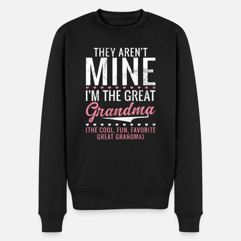 Cadeaux arrière-grand-mère - Pull Premium bio Homme - noir