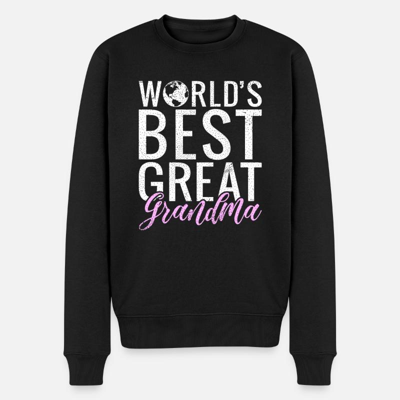 Cadeaux arrière-grand-mère - Pull Premium bio Homme - noir