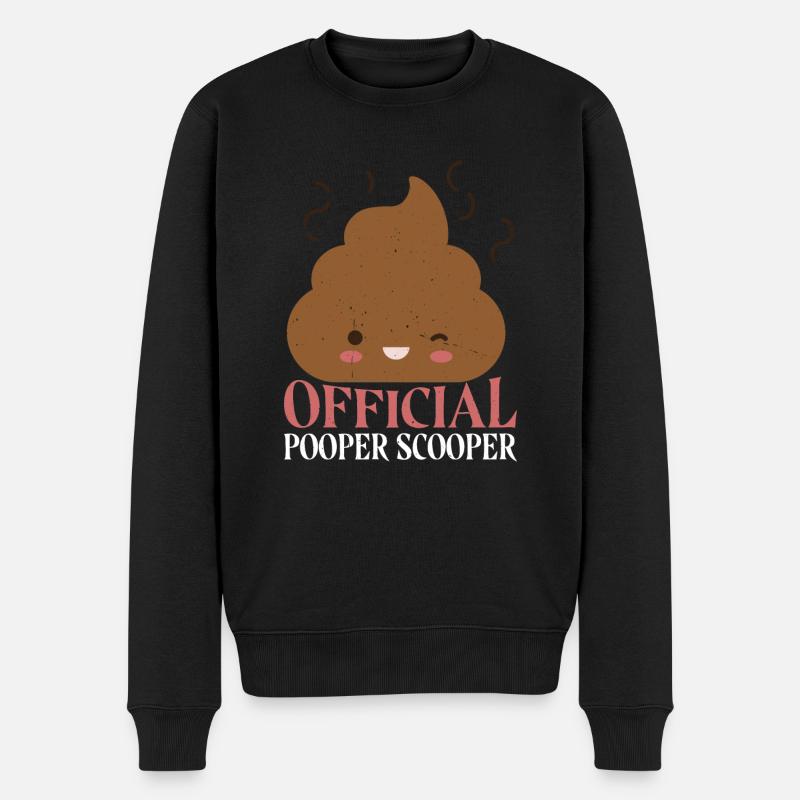 Official Pooper Scooper 61 - Männer Premium Bio Pullover - Schwarz