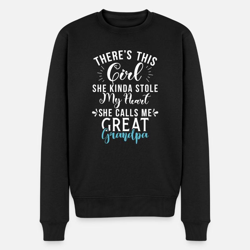 Cadeaux arrière-grand-père - Pull Premium bio Homme - noir