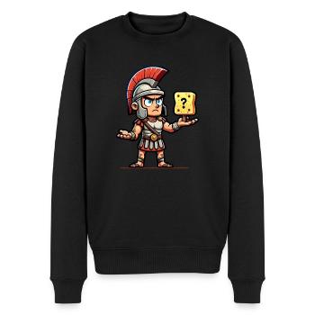Lustiger Schwamm, Römische Geschichte, Badezimmer - Männer Premium Bio Pullover - Schwarz - Vorne - Nico (187cm)
