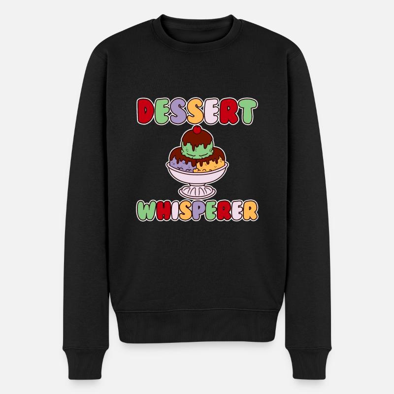 Chuchoteur de desserts 2 - Pull Premium bio Homme - noir