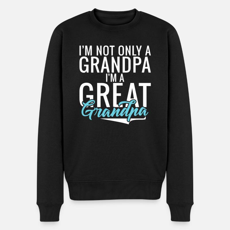 Cadeaux arrière-grand-père - Pull Premium bio Homme - noir