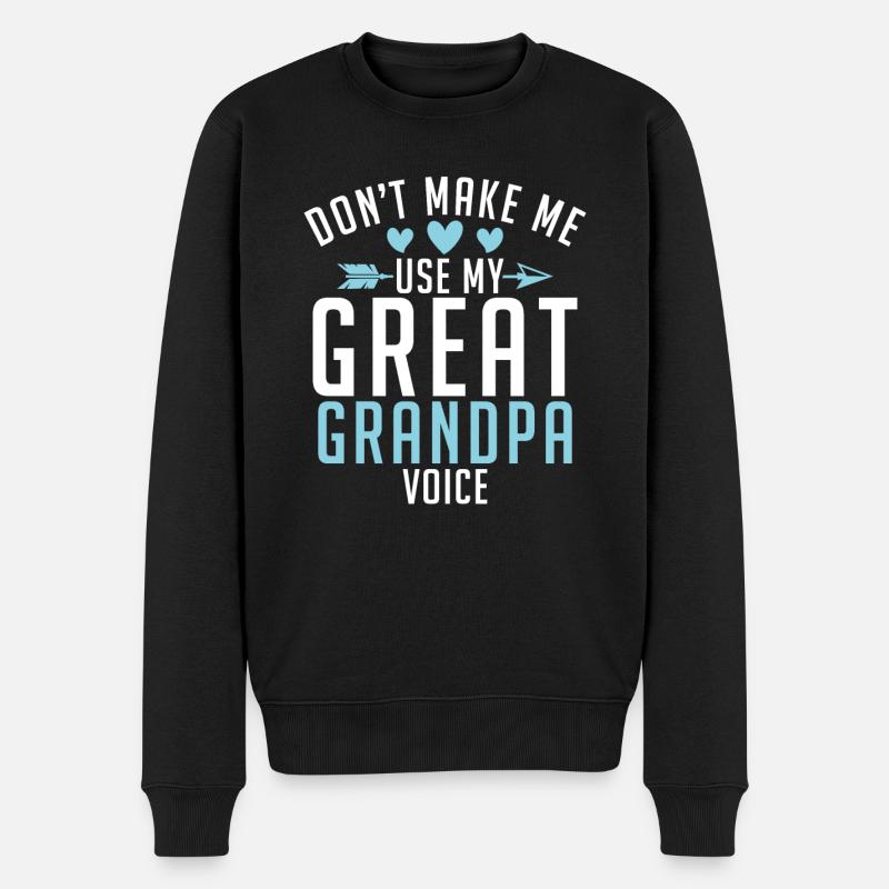 Cadeaux arrière-grand-père - Pull Premium bio Homme - noir