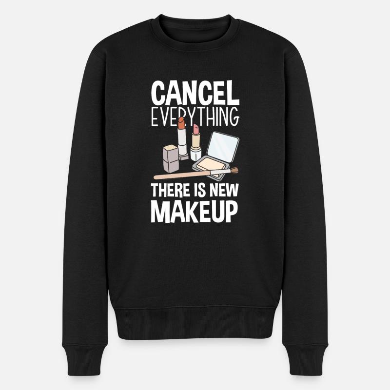Lustiges Make Up Artist Maskenbildner Geschenk - Männer Premium Bio Pullover - Schwarz