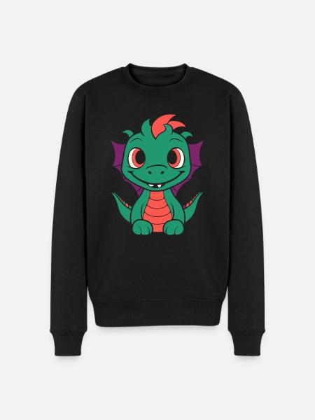 Bébé dragon - Pull Premium bio Homme - noir