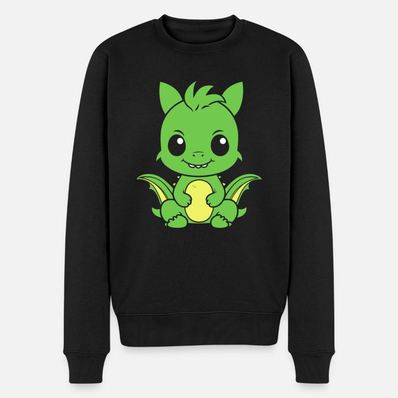 Bébé dragon - Pull Premium bio Homme - noir