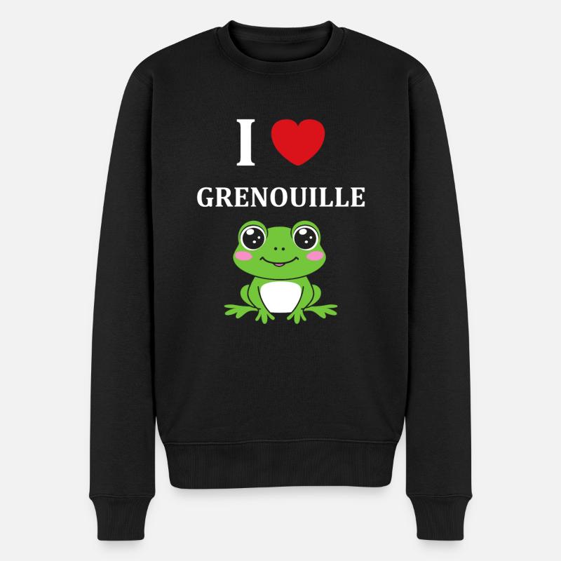 Petite grenouille - Pull Premium bio Homme - noir