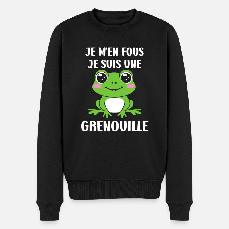 Petite grenouille - Pull Premium bio Homme - noir