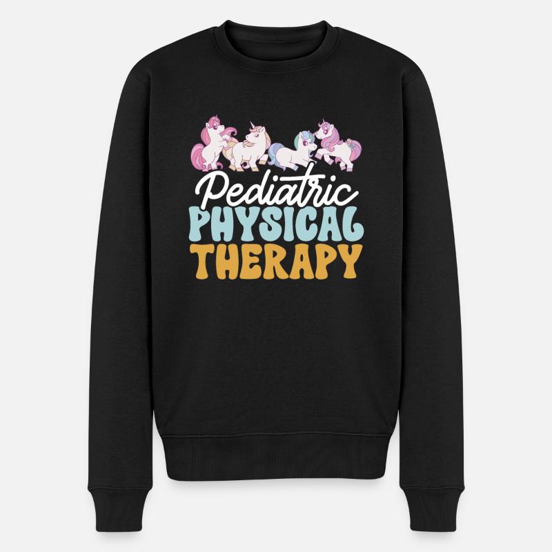 Physiotherapie Kinderphysiotherapeutin - Männer Premium Bio Pullover - Schwarz