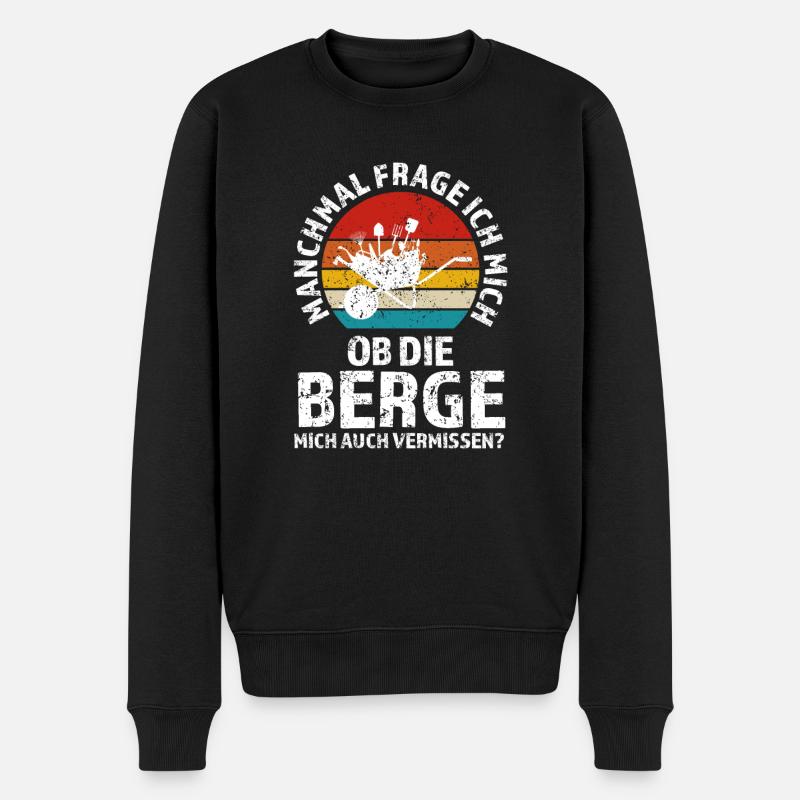 Gärtner Garten Gärtnerei Geschenk - Männer Premium Bio Pullover - Schwarz