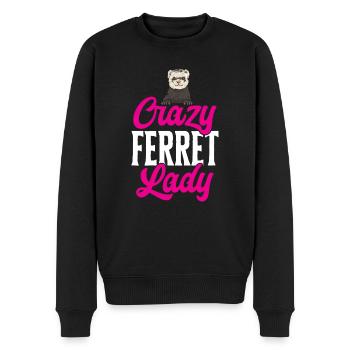 Furet, propriétaire de furet - Pull Premium bio Homme - noir - Devant - Nico (187cm)