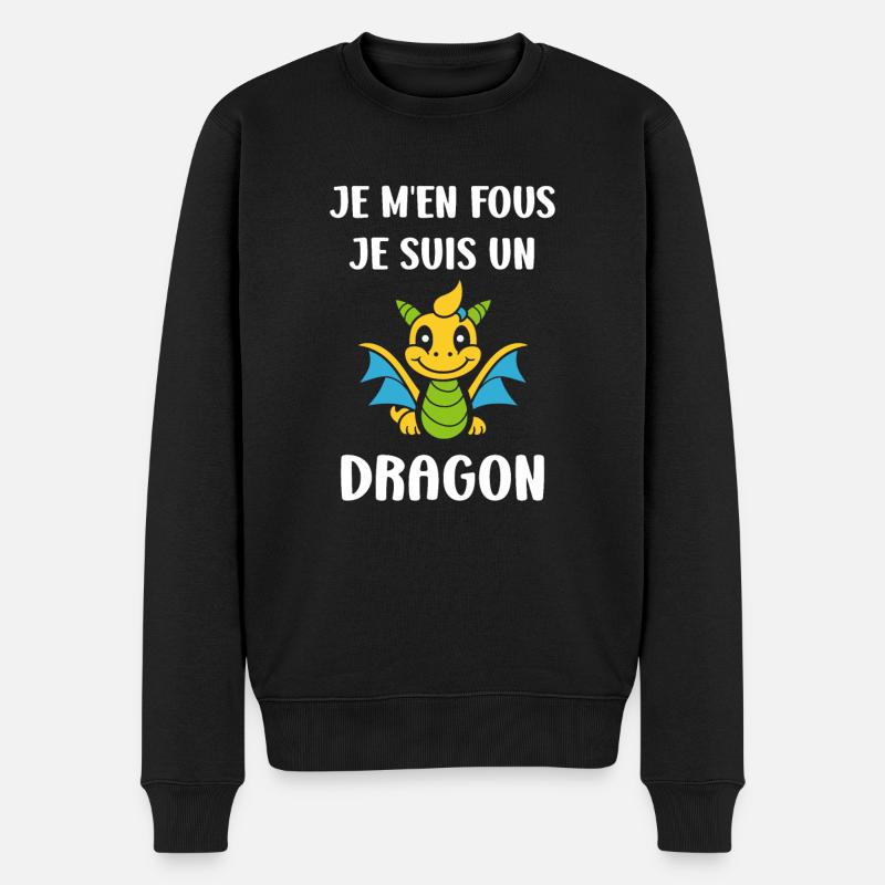 Bébé dragon - Pull Premium bio Homme - noir