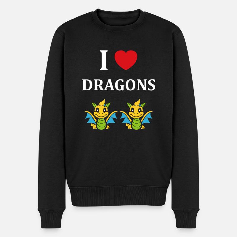 Bébé dragon - Pull Premium bio Homme - noir