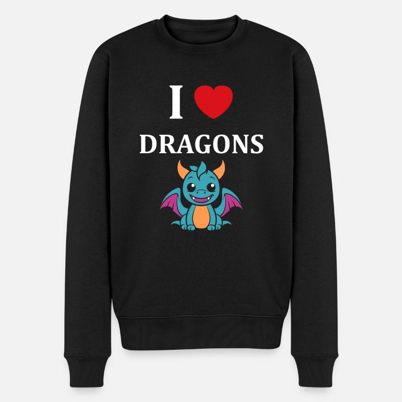 Bébé dragon - Pull Premium bio Homme - noir
