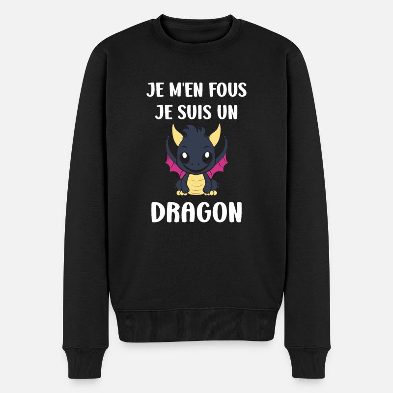 Bébé dragon - Pull Premium bio Homme - noir