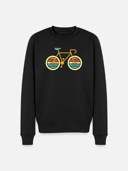Racefiets Wielrennen Fietsers - Mannen Premium Bio sweater - zwart
